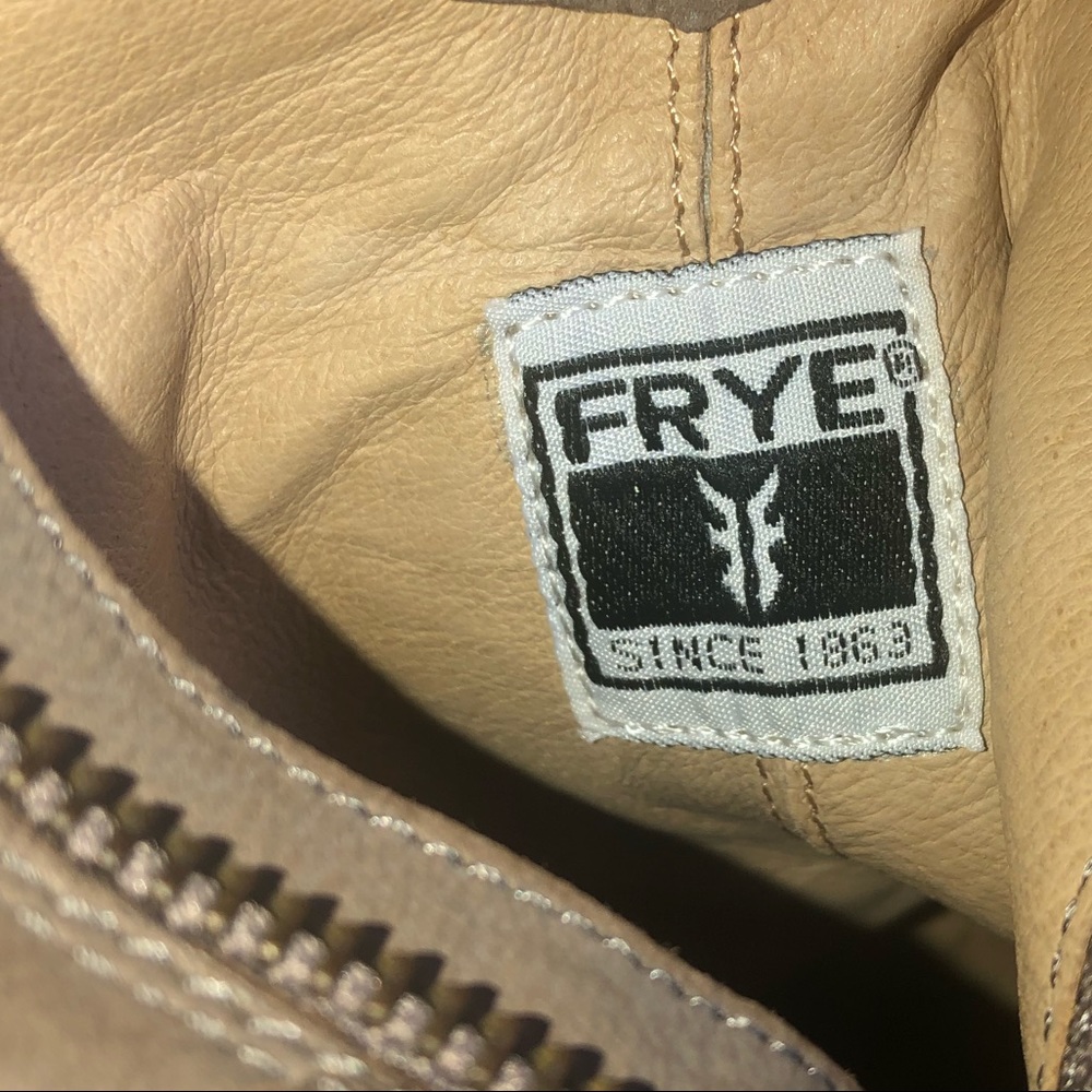 Frye brown/grayish ankle booties size 8.5M - Picture 9 of 10